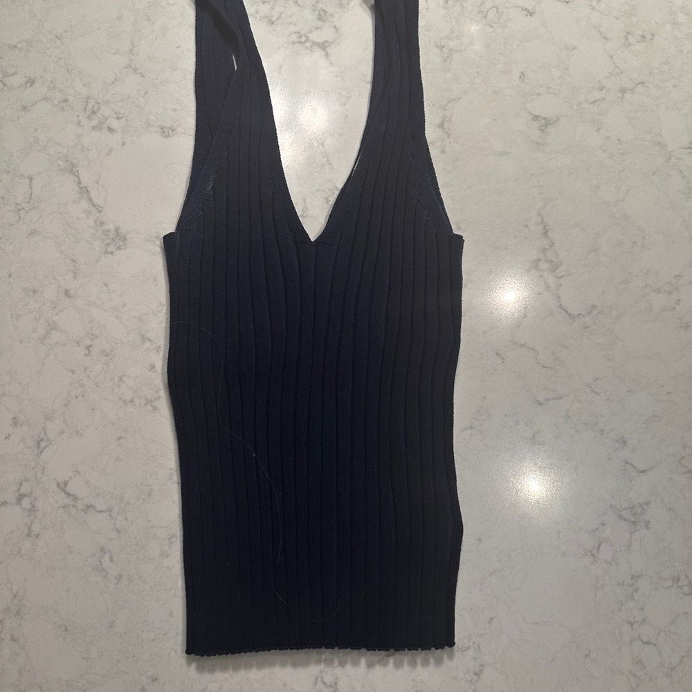 Joie Midnight Ribbed Tank Top